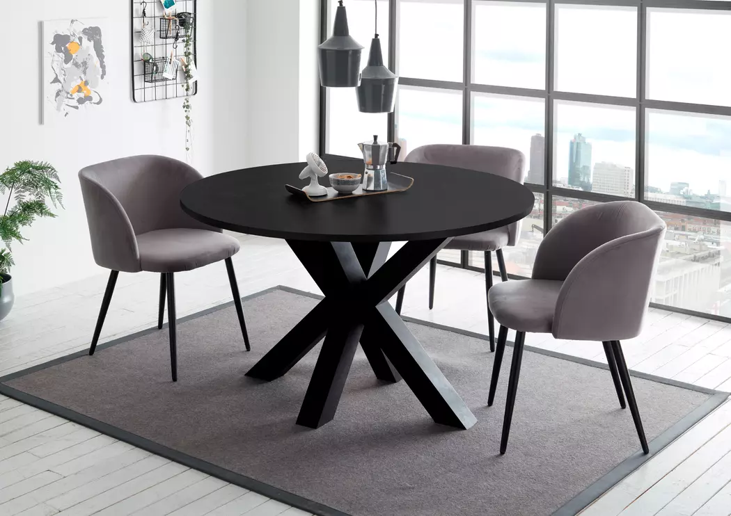 Esstisch mit Auszug Big System Ø 130/ 170 cm
