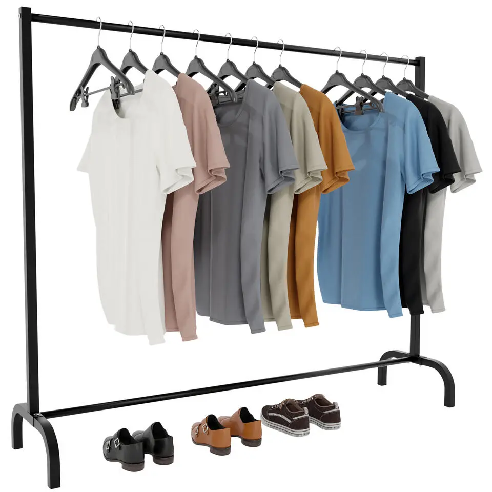 CLP Kledingrek Lara 120x150x38 cm - zwart