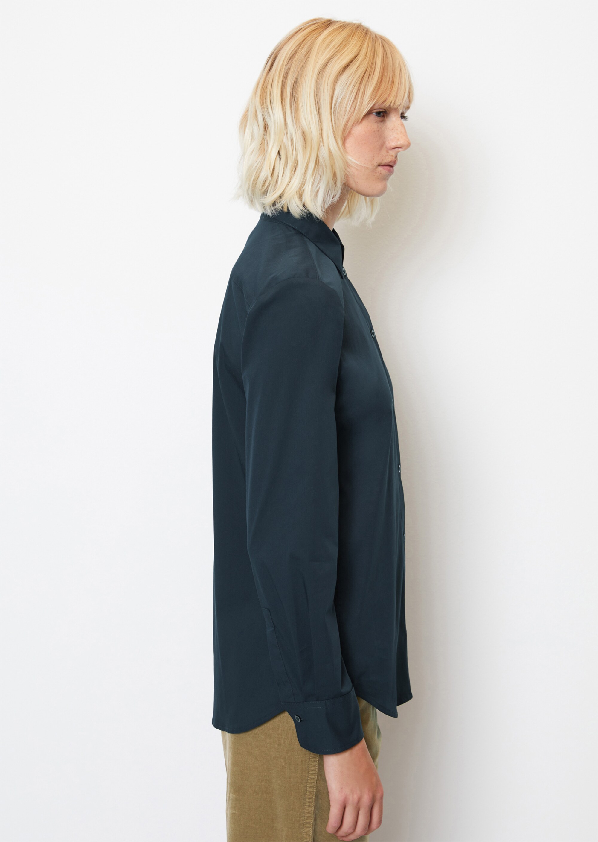 Bluse shapedaus Stretch-Popeline