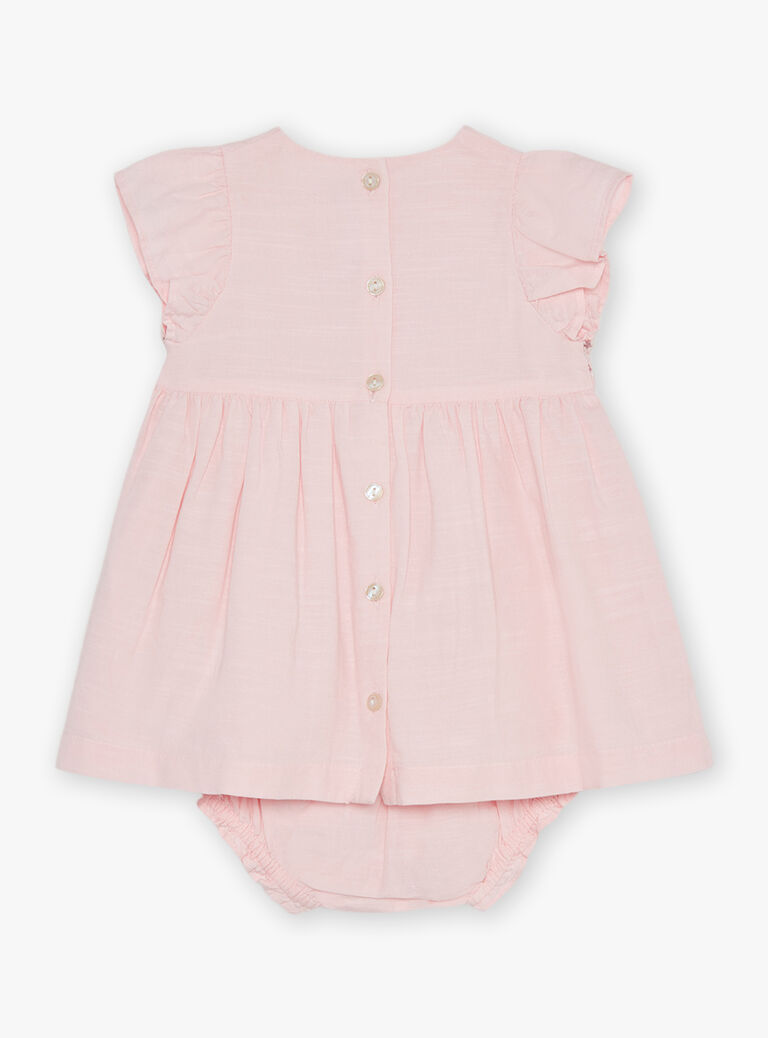 Robe rose en popeline