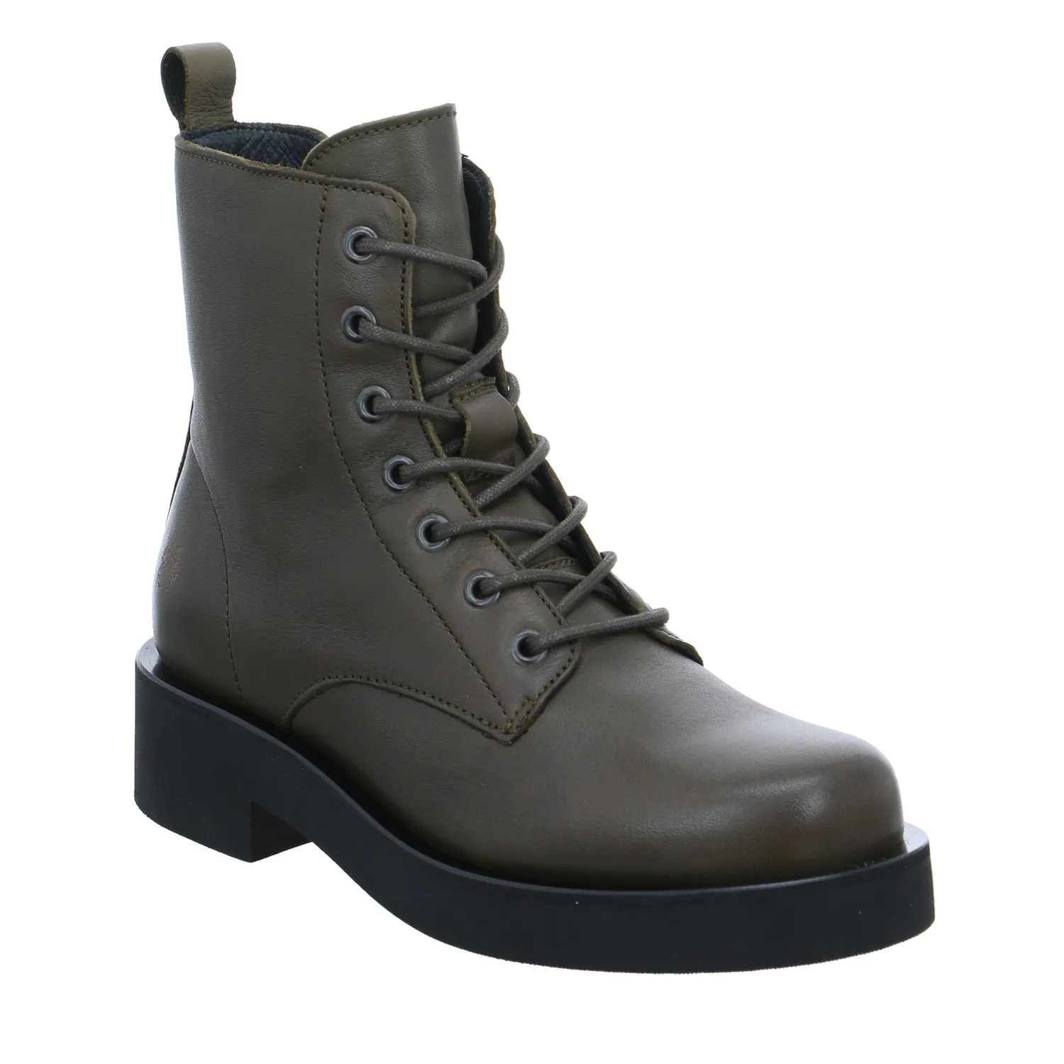 APPLE OF EDEN Boot Olive Leder