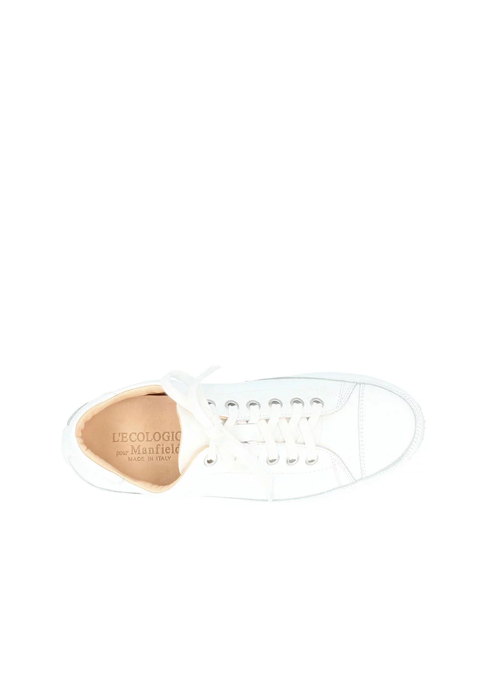 BASKET ROTONDA CUIR BLANC