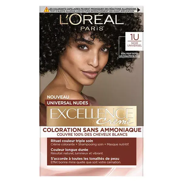L'Oréal Paris Excellence Crème Universal Nudes Coloração para Cabelo nº 1 Preto