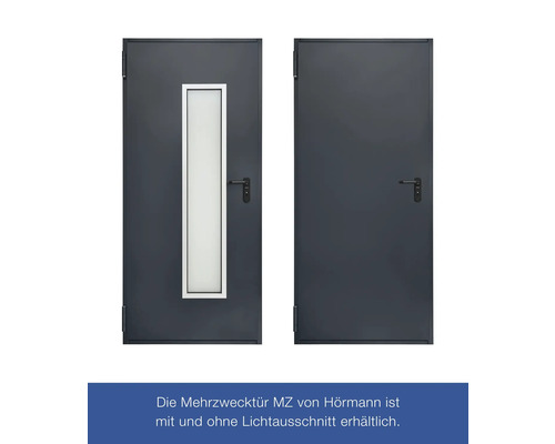 Hörmann multifunctionele kelderdeur T30 H8-5 RAL 7016 antracietgrijs 875x2000 mm omkeerbaar links/rechts