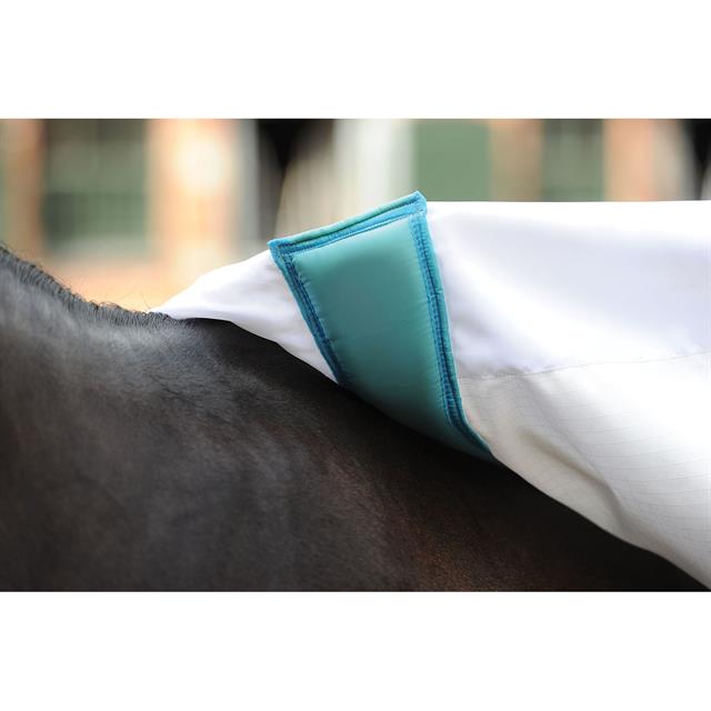 Eczeemdeken WeatherBeeta ComFiTec Sweet Itch Combo Full Neck Wit-blauw