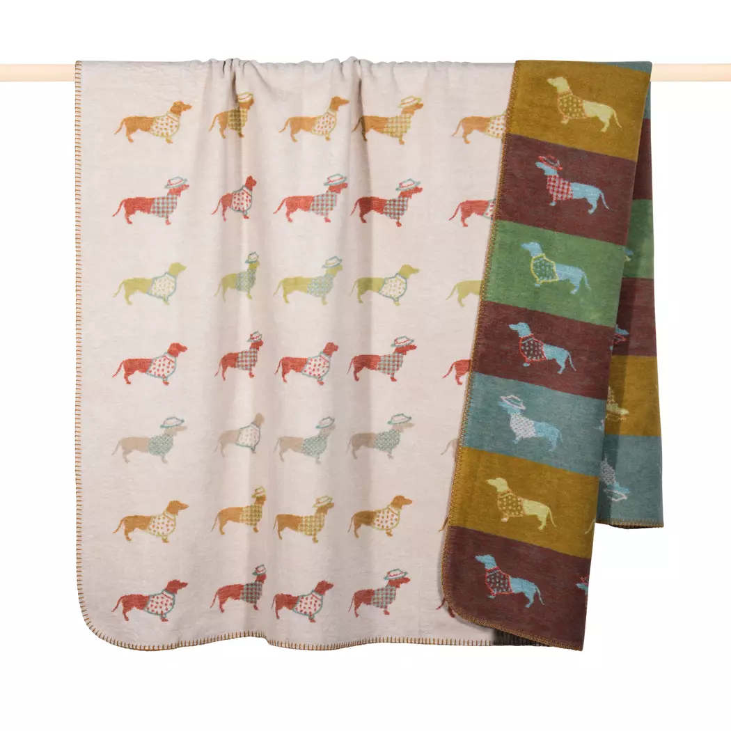 Kuscheldecke Dackel 150 x 200 cm