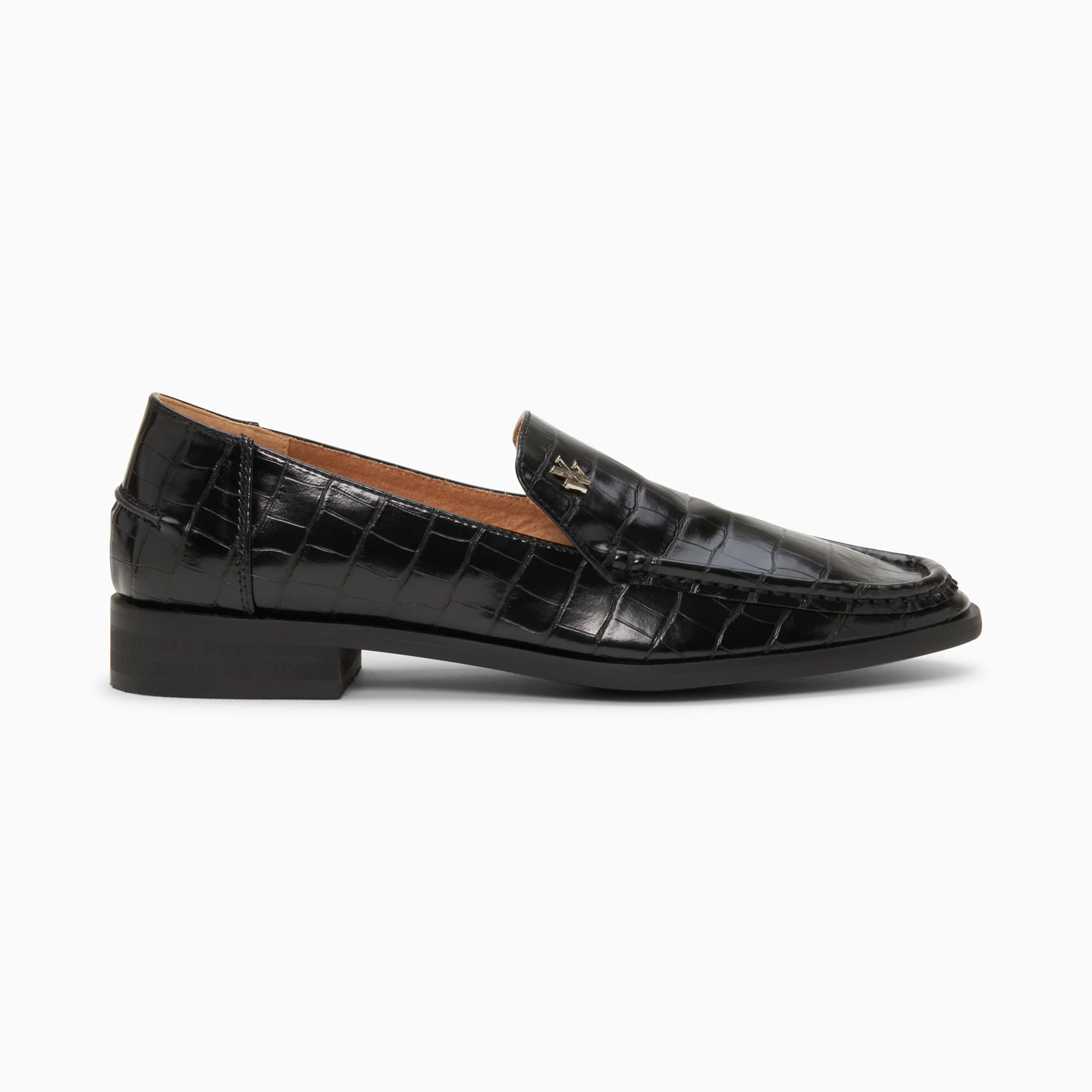 Mocassins, Derbies, Ballerines-Mocassins Marianne noir croco