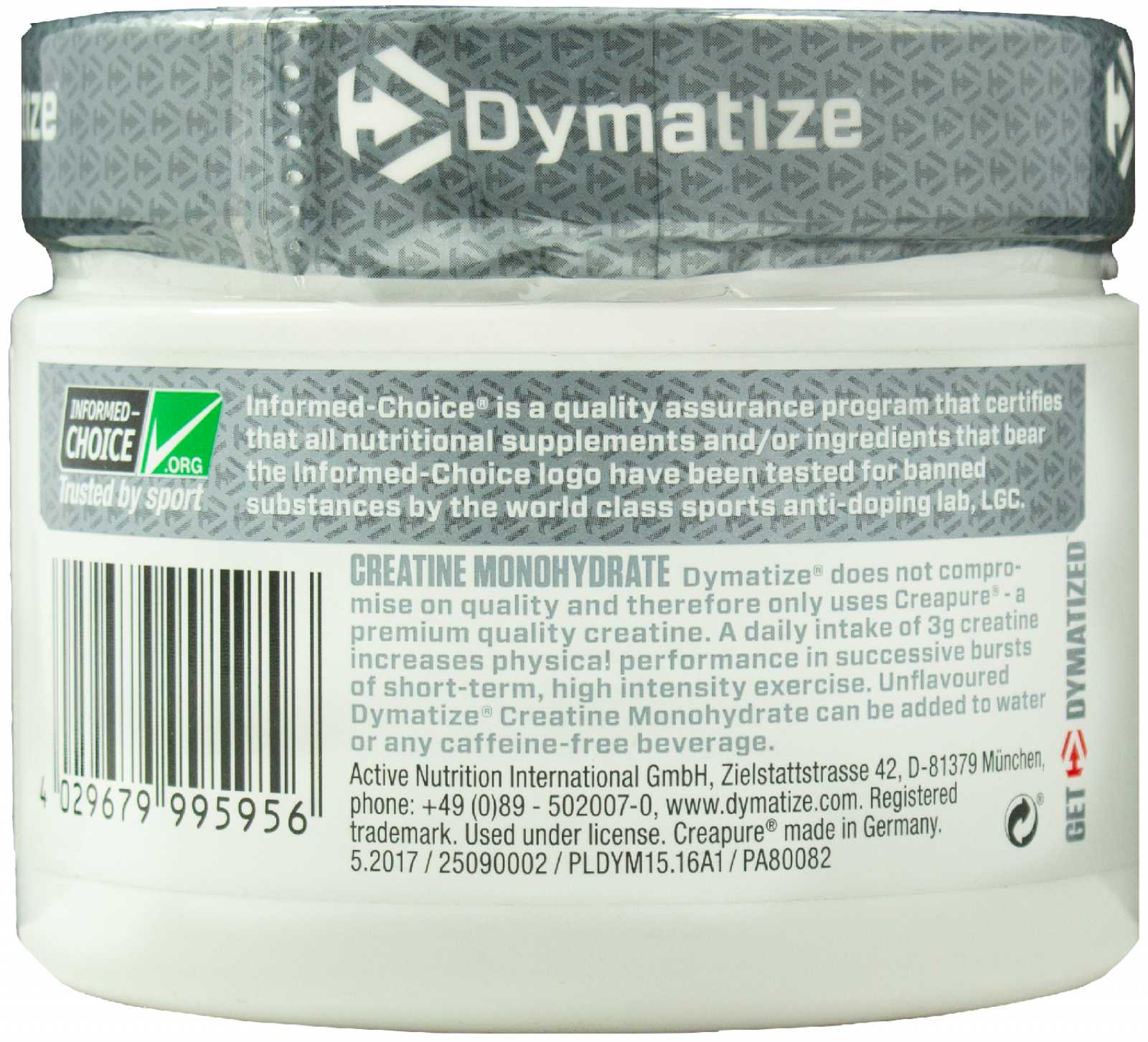 Monohidrato de Creatina Dymatize (Creapure®) 300g