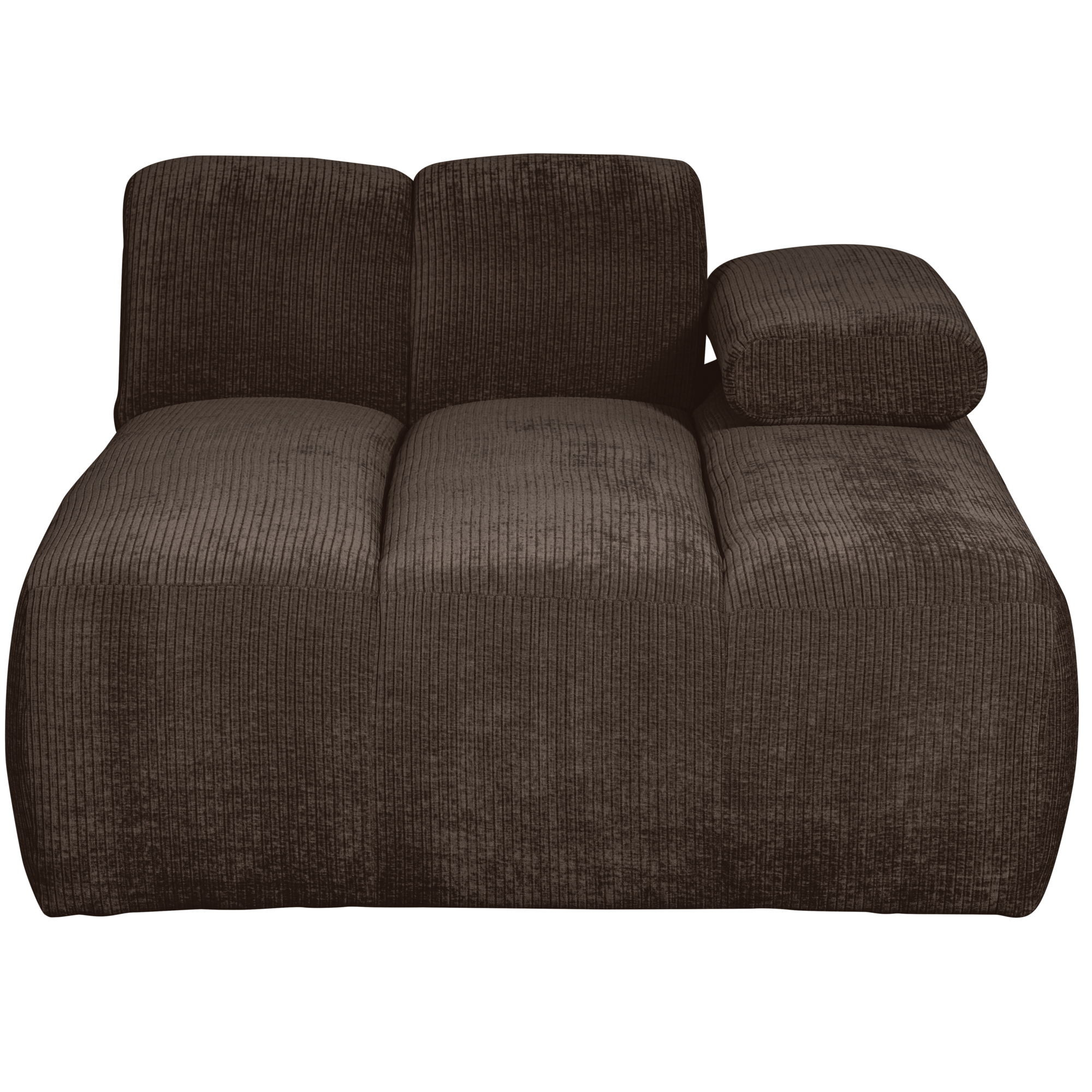 Chaise Longue Mojo Element Mojo Chaise Longue Element Rechts - Geweven Ribstof - Bruin