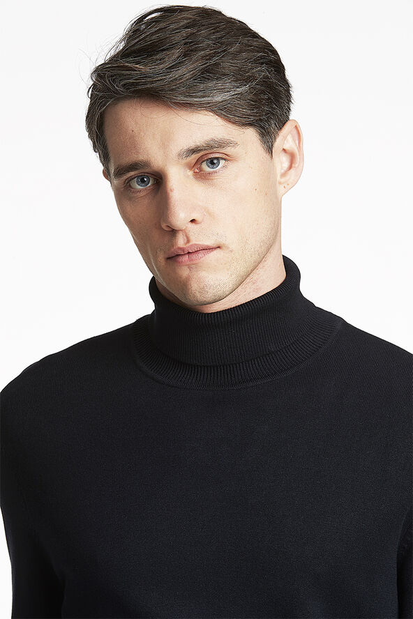 Lindbergh Ecovero L/S roll neck knit Navy