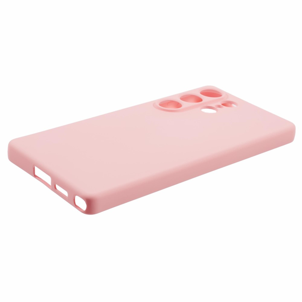 Samsung Galaxy S25 Ultra Gummi Case Hülle mit Kameraschutz - Rosa (Matt)