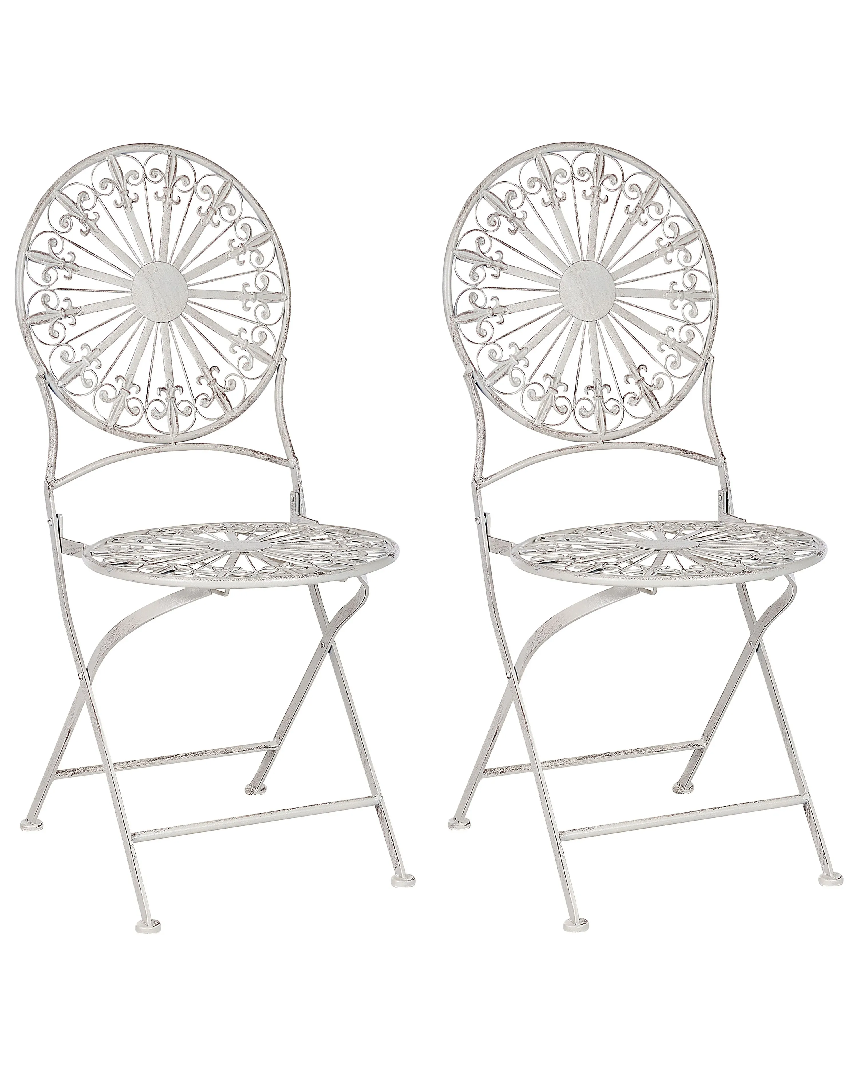 Set van 2 tuinstoelen SCAFA Metaal Wit