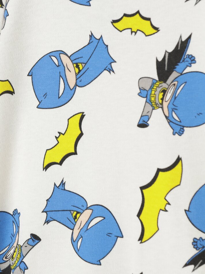 Pijama Batman DC Estampado - Conjunto com 2 - Branco Sujo