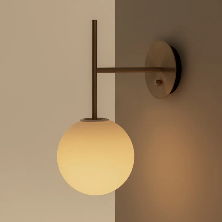 Audo - TR Bulb Wandleuchte, Stahl poliert
