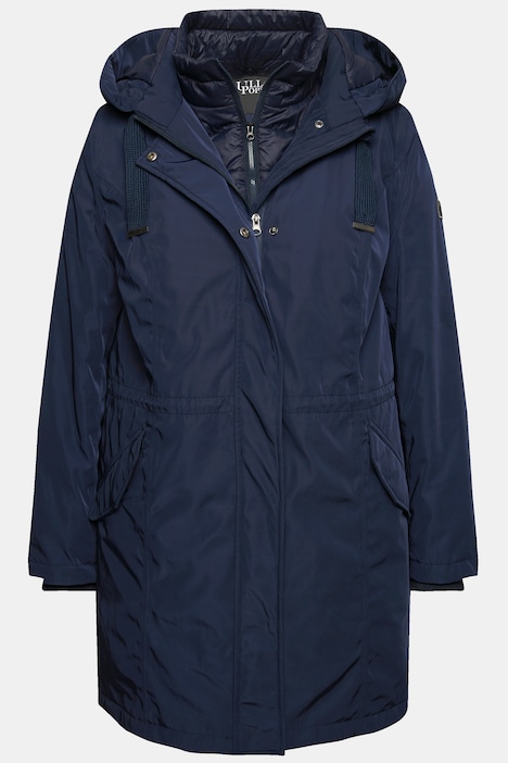 HYPRAR Performance-Parka, Stehkragen, Kapuze, recycelt