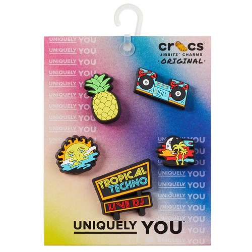 Crocs - JIBBITZ TROPICAL TECHNO DJ 5 PACK - Multicolore