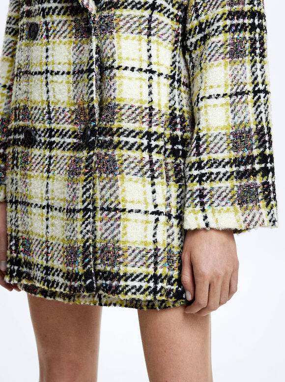Blazer xadrez - Off-White
