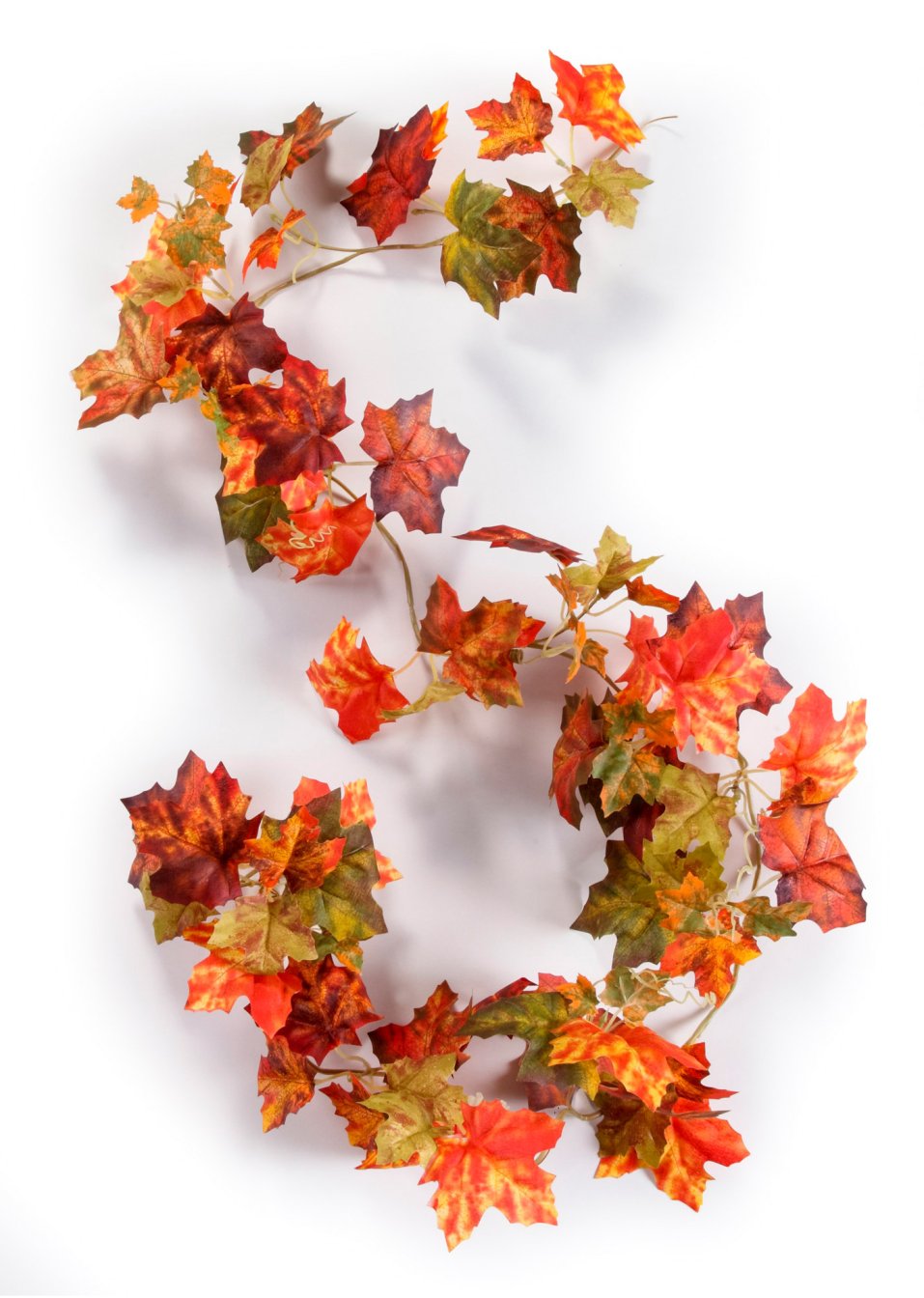 Guirlande artificielle avec feuilles d'automne