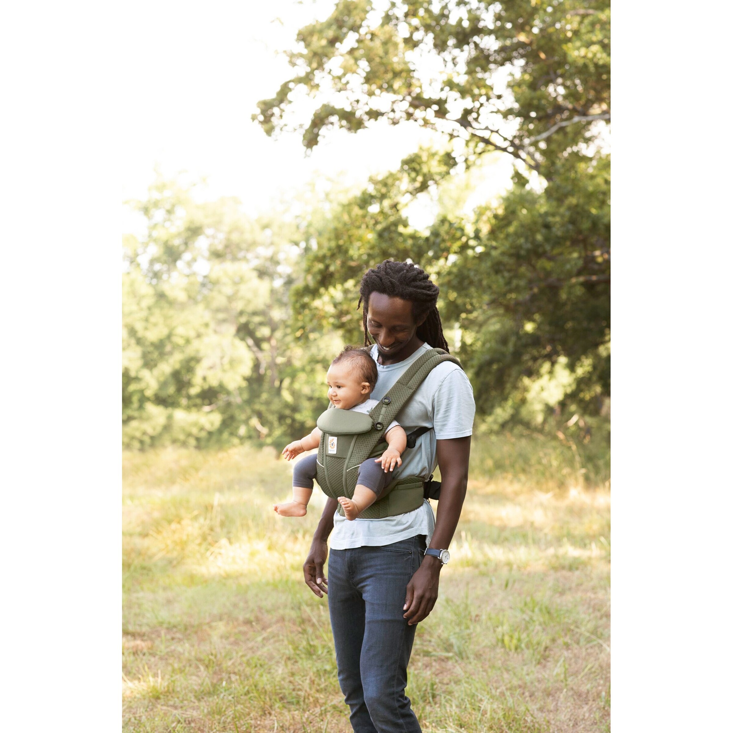 Ergobaby® - Omni Breeze Babytrage, 4 Tragepositionen olive green