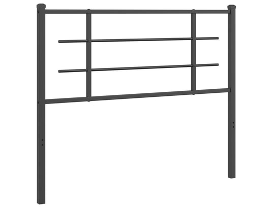 VIDAXL - Tête de lit métal noir 107 cm