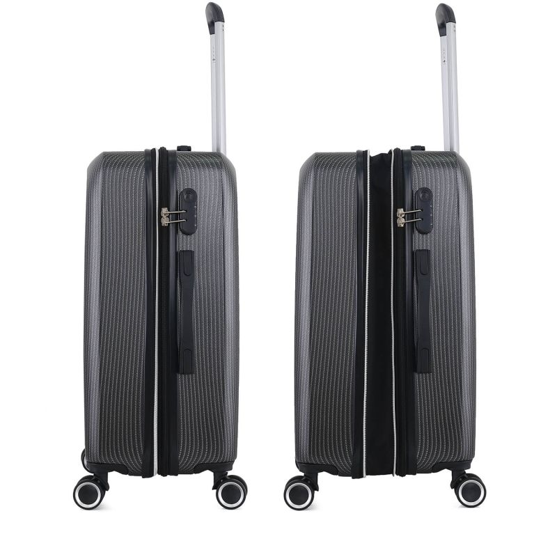 Valise rigide 379 Extensible 66 cm Noir