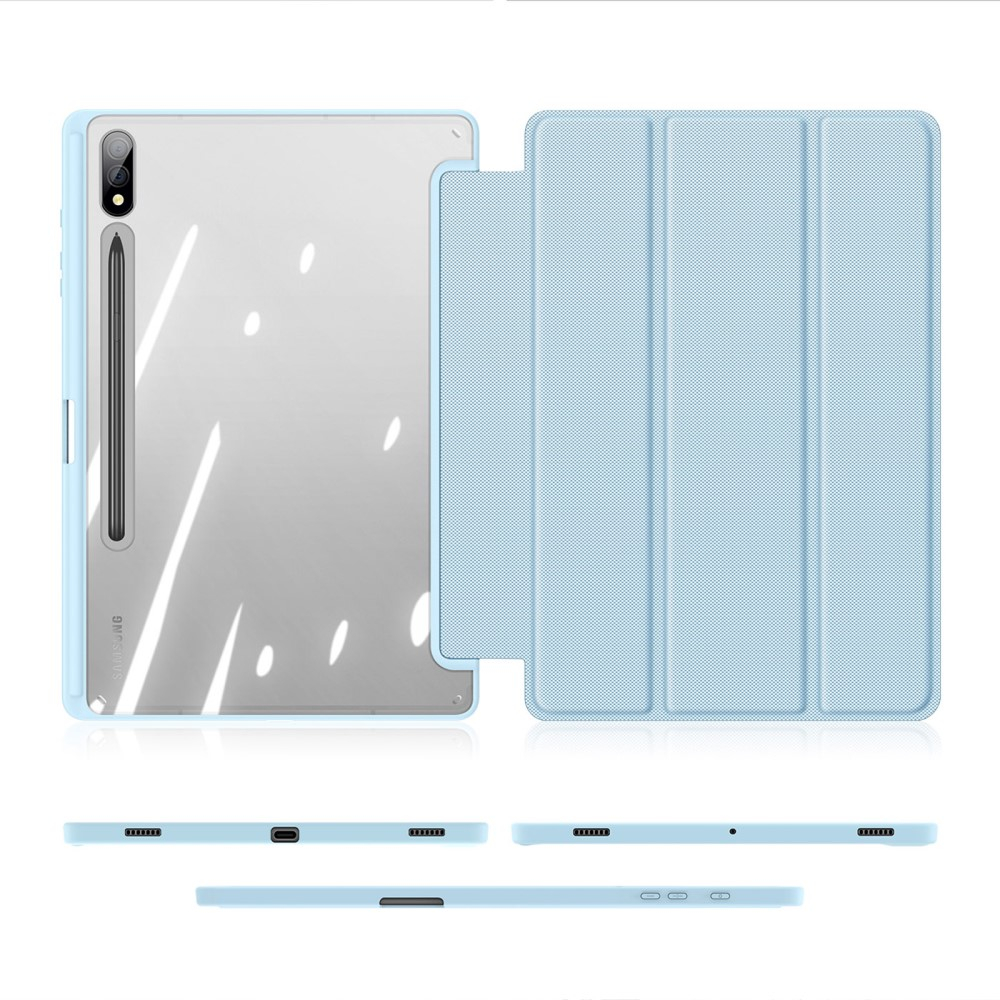 Samsung Galaxy Tab S10  Plus Leder Tasche Smart Cover Schutzhülle - Blau