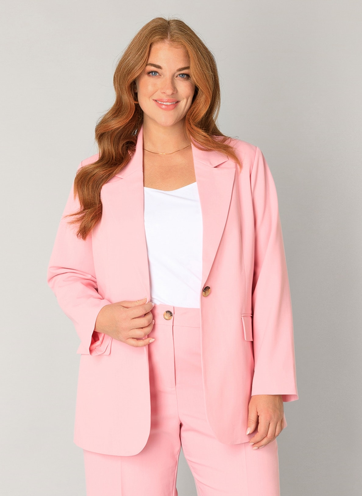Base Level Curvy Jackenblazer »Yelena« mit grossen Knopf