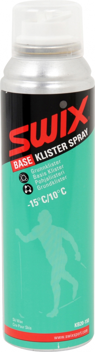 Swix Base Klister Spray 150ml Grønt grunnklister, enkel og legge på