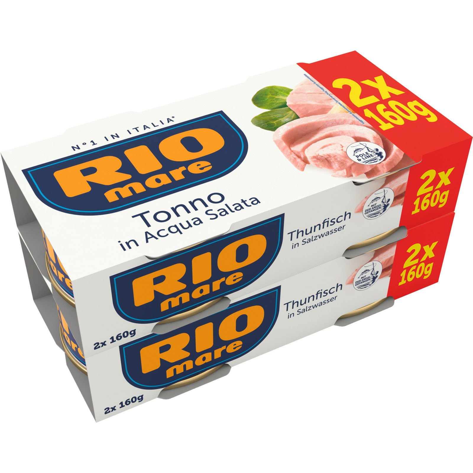 Rio Mare Thunfisch Naturale 2x 2 x 160 g