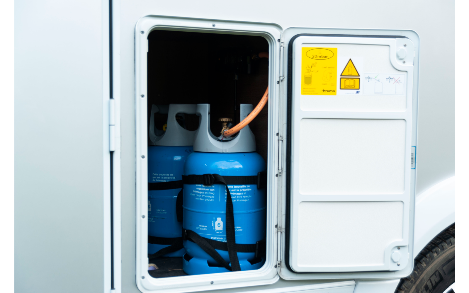 E-Trailer E-Gaslevel Gasflasche Füllstandsanzeige