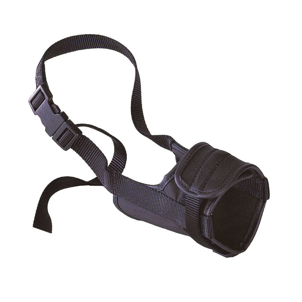 Ferplast muselière pour chiens de taille grande safe large anti-morsures, nylon robuste, partie antérieure ouverte, rembourrage
