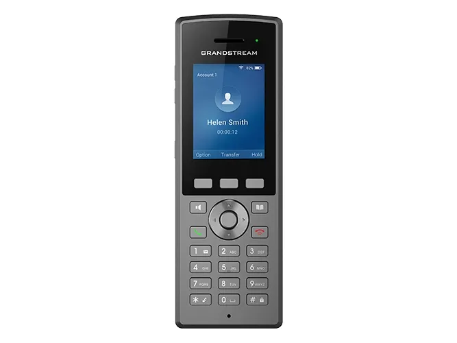 Grandstream WP825 - Trådløs VoIP-telefon - med Bluetooth interface - IEEE 802.11a/b/g/n/ac (Wi-Fi) - 3-vejs opkaldskapacitet - SIP, RTCP, RTP, SRTP - 2 linier