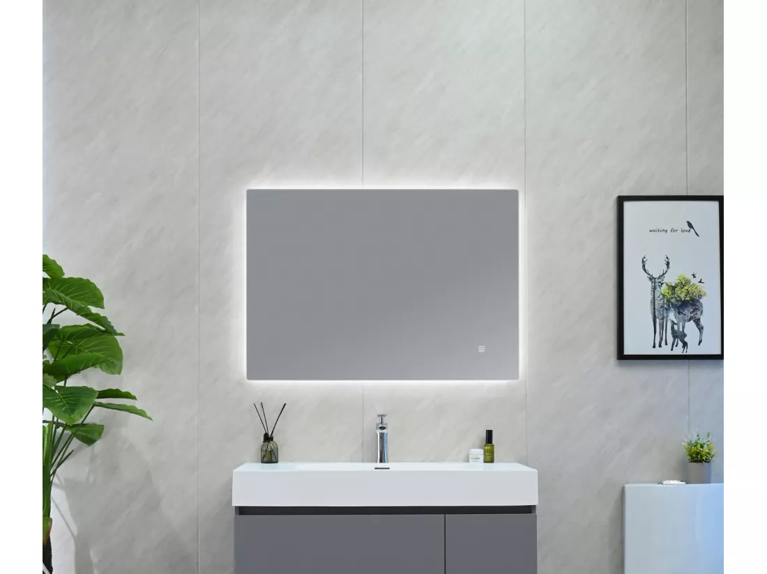 LuxuryBain- Miroir de salle de bain LED 110x60cm à luminosité variable- LB-85070-110-60