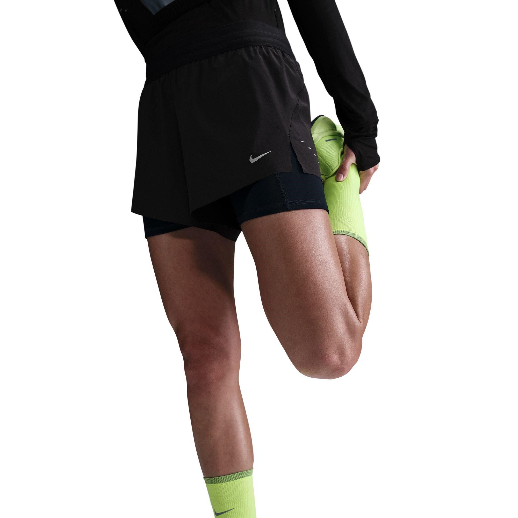 Nike Dri FIT Swift Womens Mid Rise 3 2 in 1 Shorts
