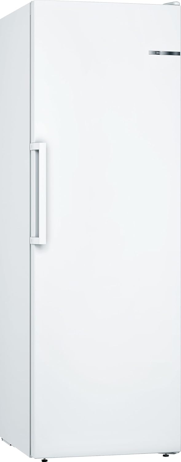Bosch GSN33FWEV, Serie 4, Freistehender Gefrierschrank, 176 x 60 cm, 225 l Gefrieren, No Frost, Big Box Schublade für großes Gefriergut, Flexibler Innenraum dank Vario Zone, Multi AirFlow, Weiß