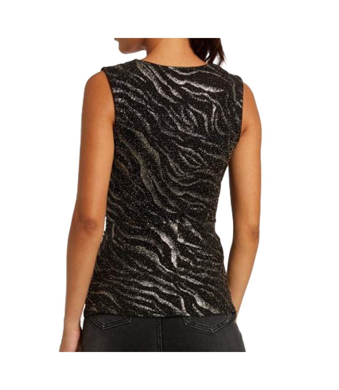 Top Noir brillant Femme Morgan Dbam
