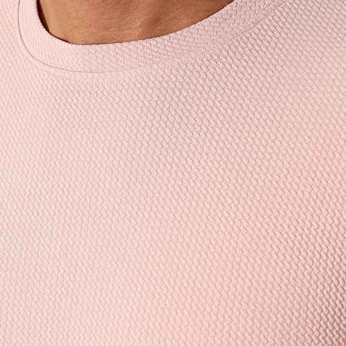 Sweat Crewneck Texturé Waffle 0550 Rose