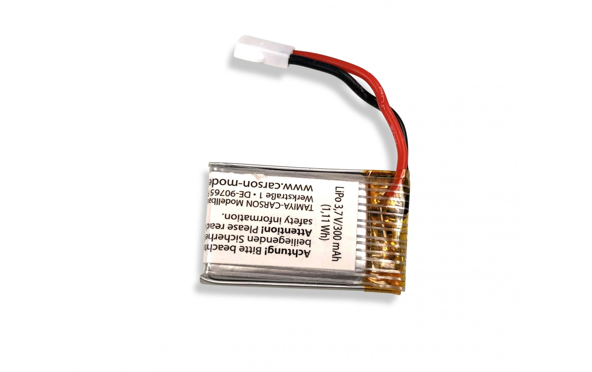 RC-Akku LiPo 300 mAh 3.7 VErsatz 1S Lipo Akku zu Carson Toxic Spider / Angry Bug und Stinger