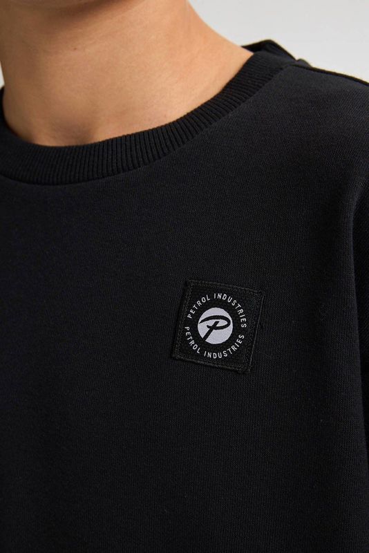 Petrol Industries - Logo Sweater - Zwart - 60% Katoen 40% Polyester