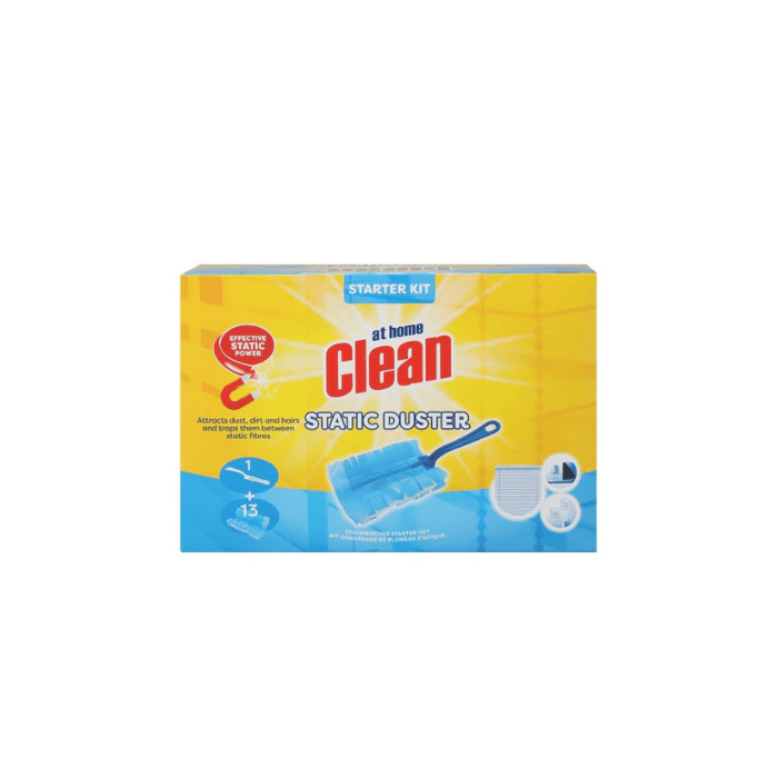 At home Clean Duster mini plumeau starterkit met 13 doekjes (8721073623218)