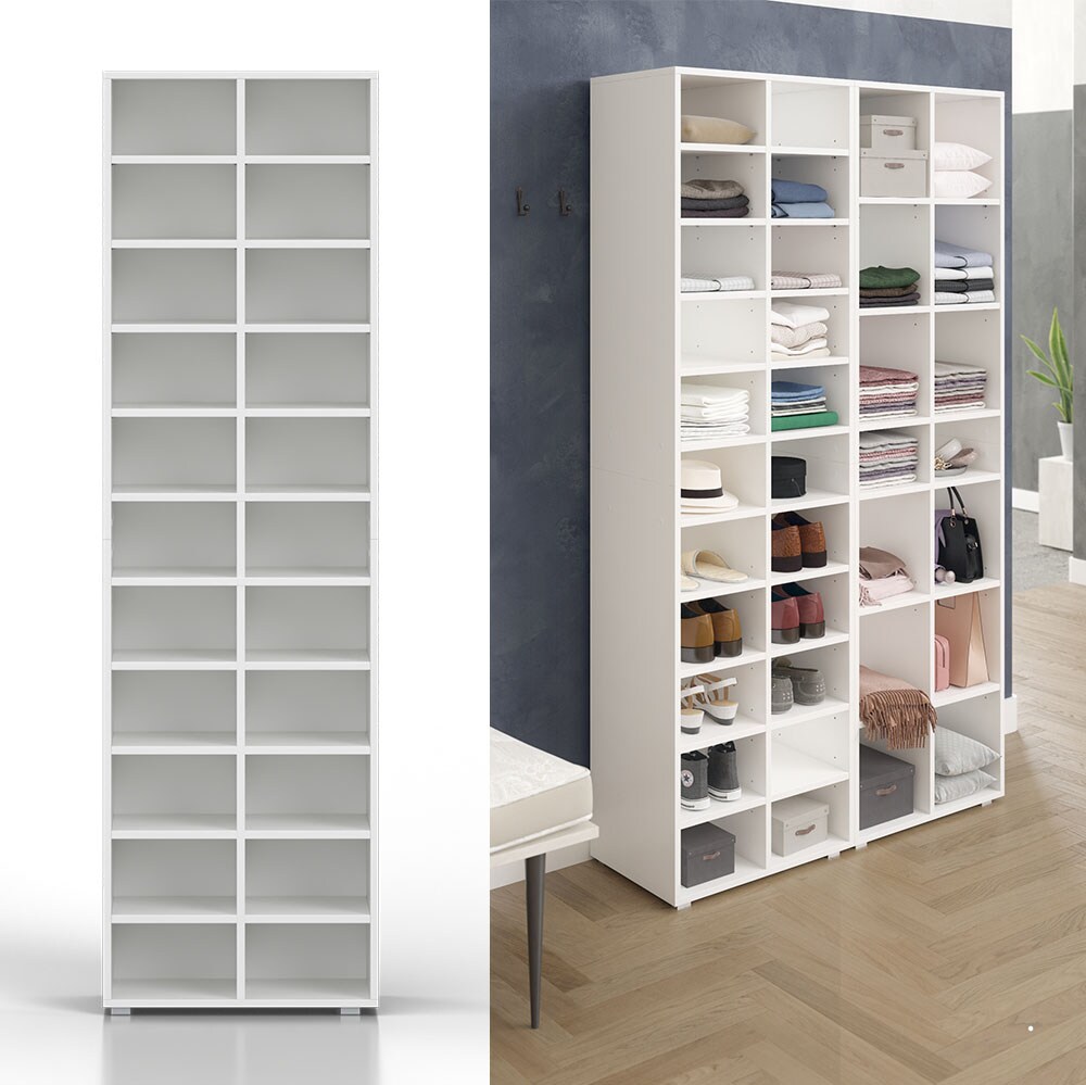 Schuhregal Schrank Paris weiß
