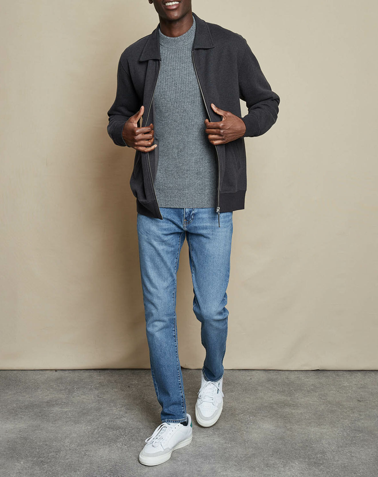 Hartford Veste Track charcoal