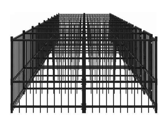 Chenil cage enclos pac noire 873 x 193.5 x 100 cm 02_0041803