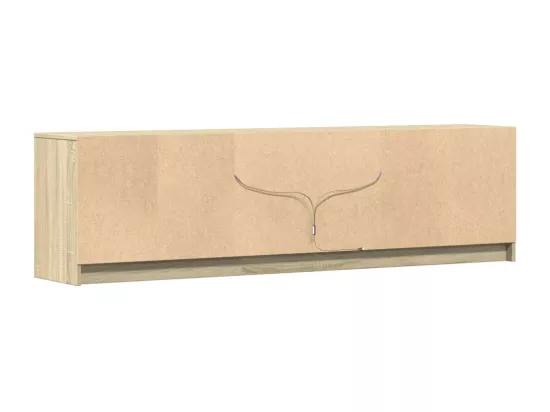 Meuble TV avec LED chêne sonoma 180x34x50 cm bois d'ingénierie