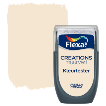 Flexa Creations muurverf Kleurtester Vanilla Cream mat 30ml