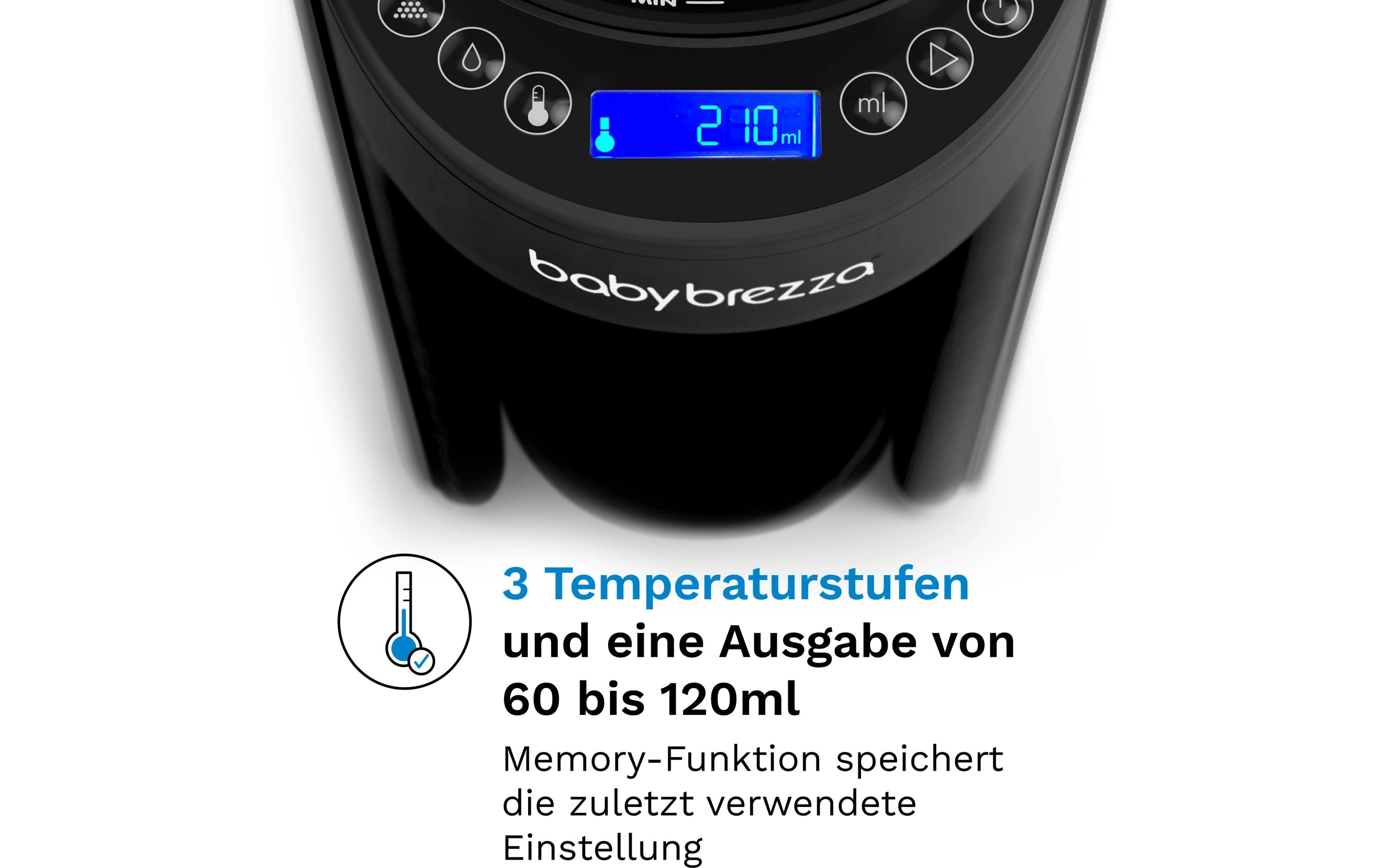 Flaschenwärmer Formula Pro Advanced Schwarz<br>Automatischer Falschenzubereiter dosiert, mischt und erwärmt Milchpulver auf Knopfdruck