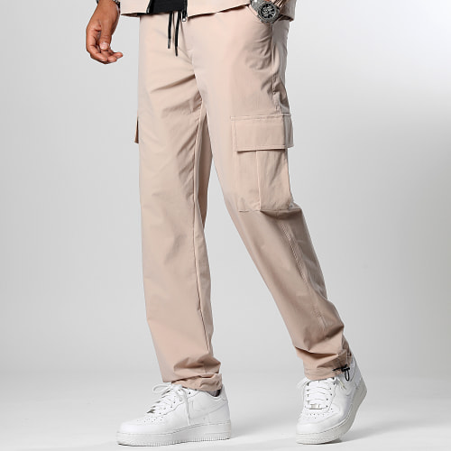 Lot De 2 Pantalons Cargo 10701336 Noir Beige
