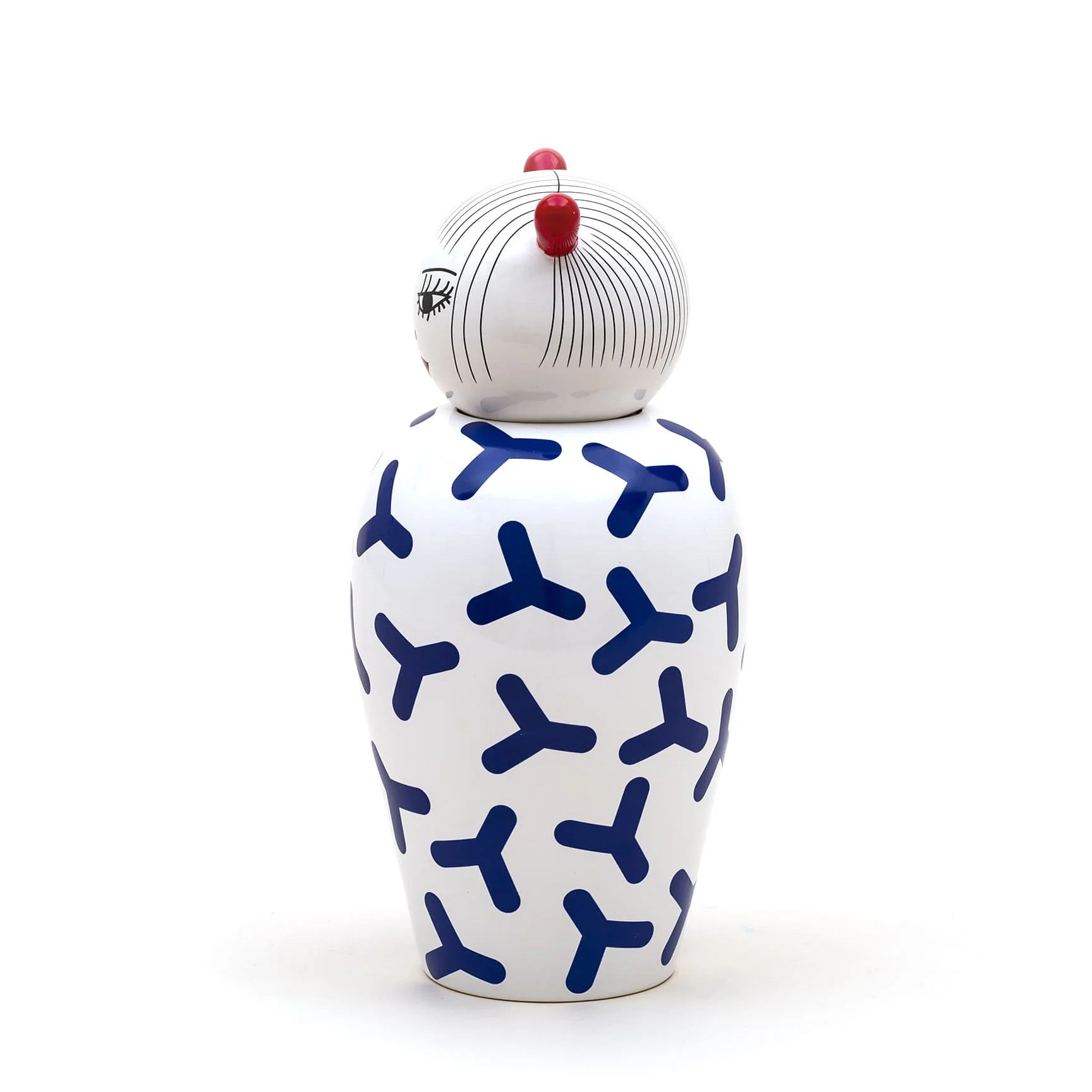 CANOPIE LULA - Vase avec couvercle céramique | Blanc