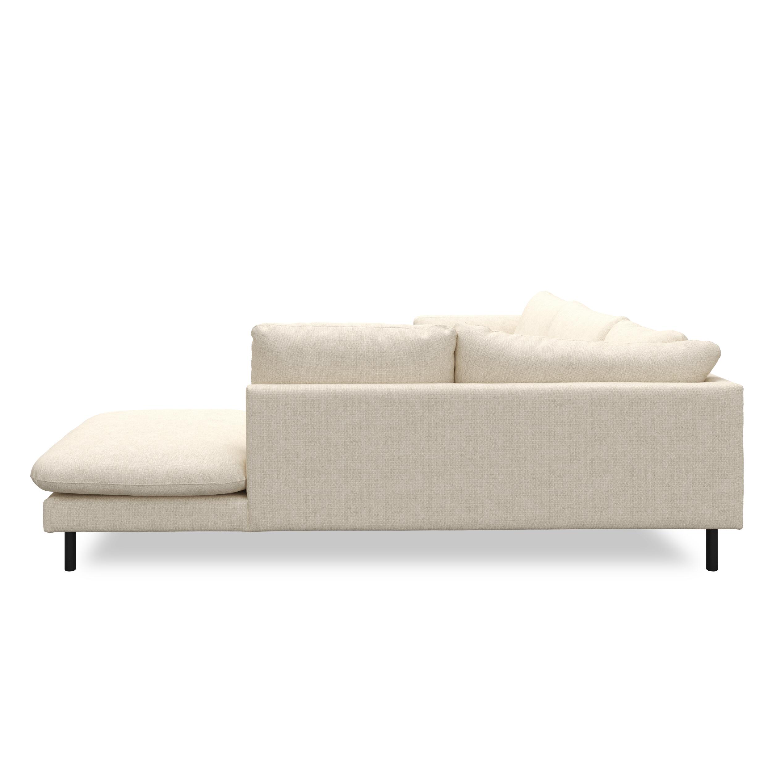 Bjorn højrevendt sofa med pufafslutning