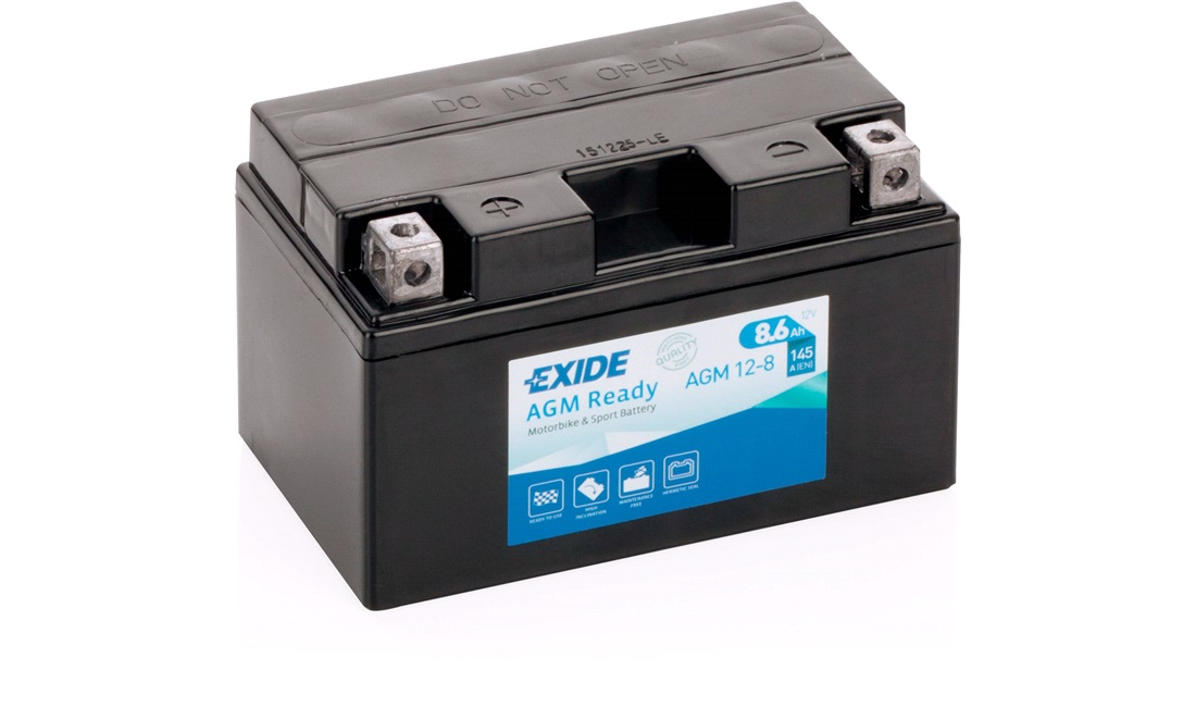 Exide batteri 12V-8,6Ah, KLX250 09<